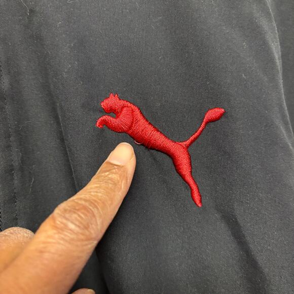 Puma Varsity Jacket Raglan Patch Logo Embroidered Bomber Kids 18-20 Lined Sports - Picture 6 of 10